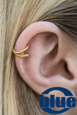 Helix Piercing mit Ring