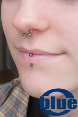 Vertical Labret Eskimo Piercing